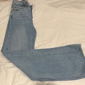 Classic Blue Women's Jeans Levis Ribcage Premium Wide Leg